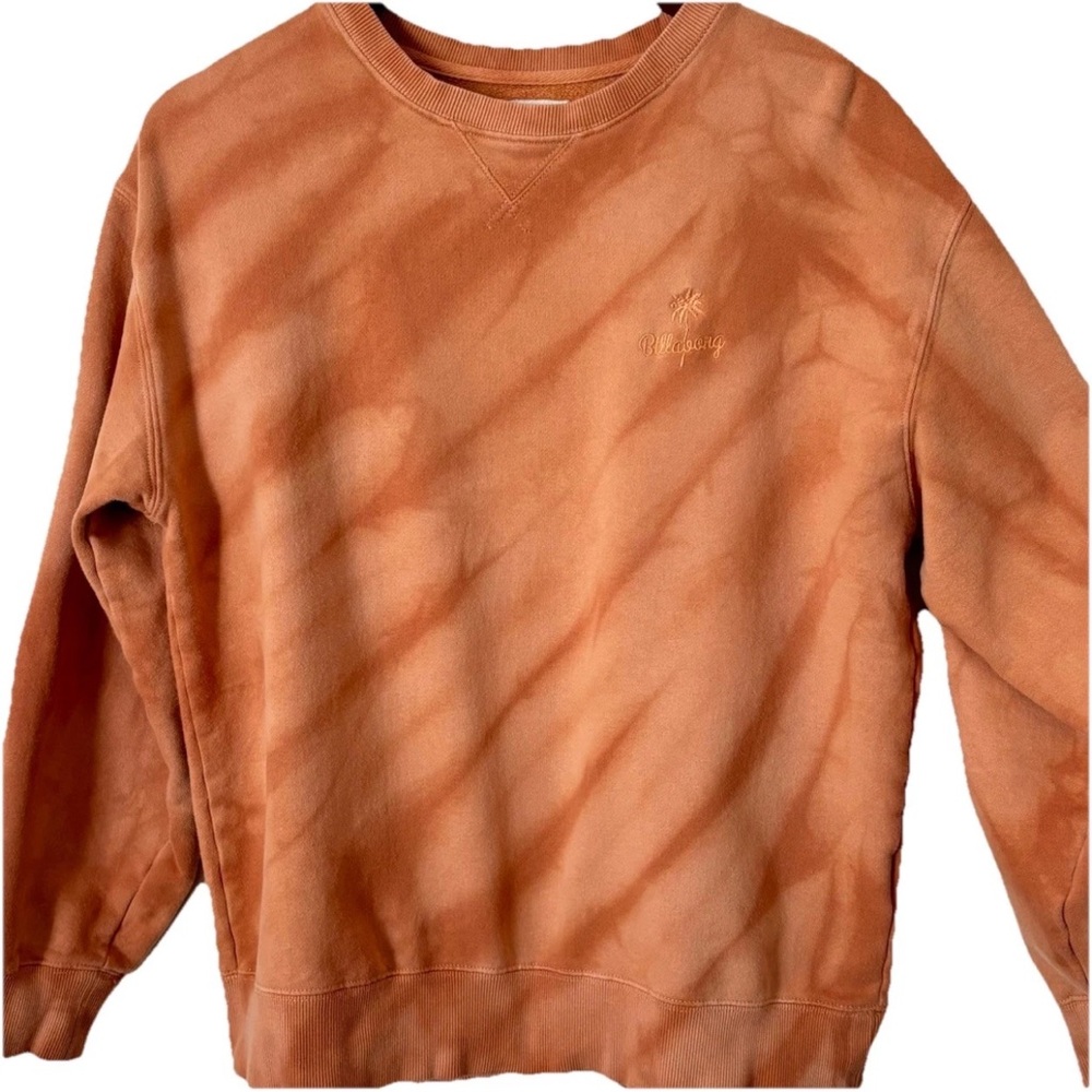 Billabong Men's Orange Crewneck Sweater